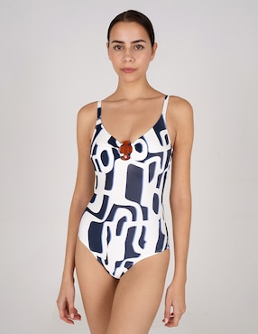 Traje de baño completo Zingara estampado gráfico para mujer