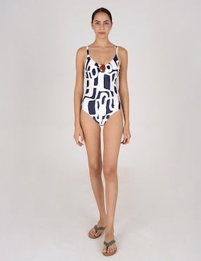 Traje de baño completo Zingara estampado gráfico para mujer