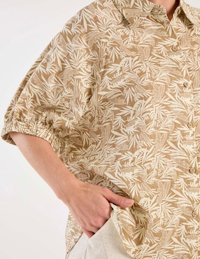 Blusa Map manga corta para mujer