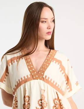 Vestido corto playa Map para mujer