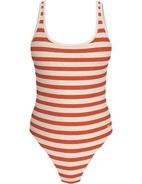 Traje de baño completo Tommy Hlfiger estampado a rayas para mujer