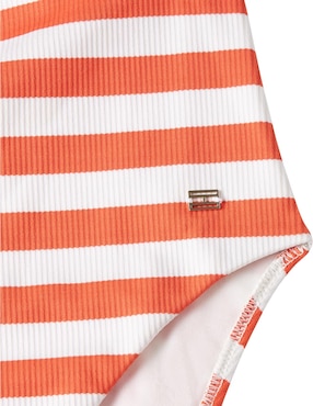 Traje de baño completo Tommy Hlfiger estampado a rayas para mujer