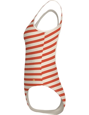 Traje de baño completo Tommy Hlfiger estampado a rayas para mujer