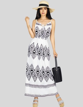 Vestido maxi casual Malabis para mujer