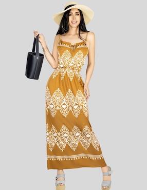 Vestido maxi casual Malabis para mujer