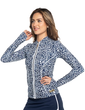 Wetshirt Sunskin estampado gráfico para mujer