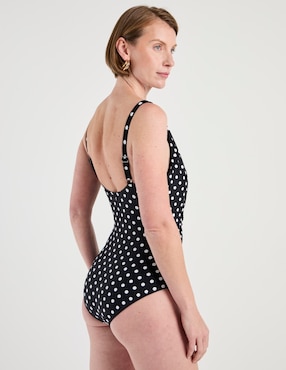 Traje de baño completo Lieb estampado lunares para mujer