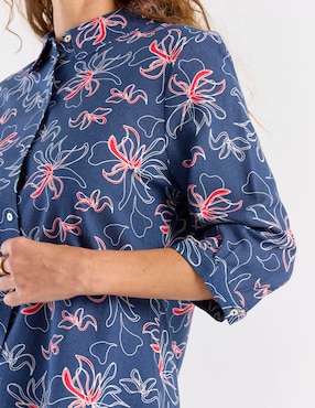Blusa camisera Lieb manga 3/4 para mujer