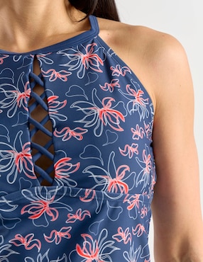 Halter Lieb estampado floral para mujer