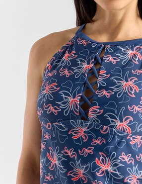 Halter Lieb estampado floral para mujer