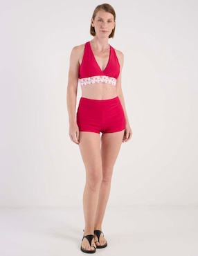 Halter Lieb estampado floral para mujer