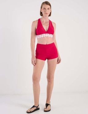 Halter Lieb estampado floral para mujer