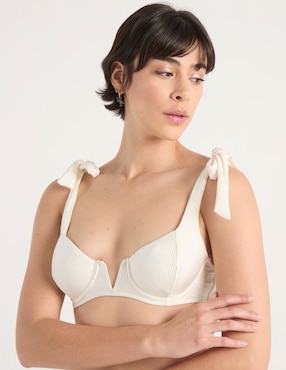 Brassiere Map con media copa para mujer