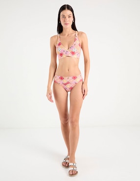 Top bikini Map con copas para mujer