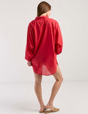 Salida de playa camisa Map para mujer