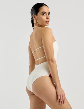 Traje de baño completo Map estampado floral para mujer