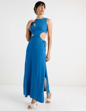 Vestido largo de playa Map para mujer