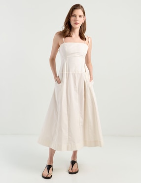 Vestido midi casual Map para mujer