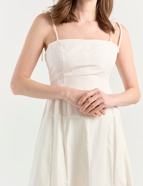 Vestido midi casual Map para mujer