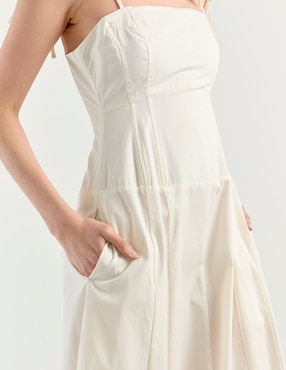 Vestido midi casual Map para mujer