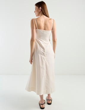 Vestido midi casual Map para mujer