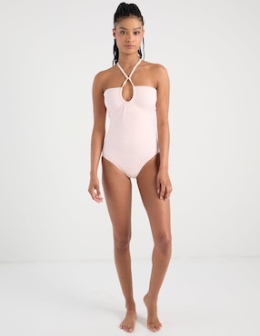 Traje de baño completo That's It estampado a cuadros para mujer