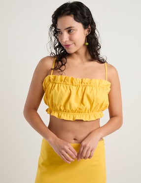Top That's It escote cuadrado tirante ajustable
