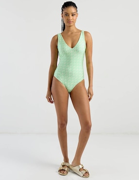 Traje de baño completo That's It estampado floral para mujer