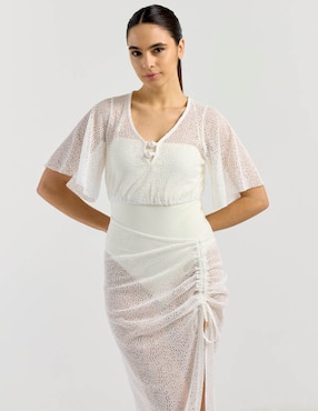 Salida de playa blusa Map para mujer