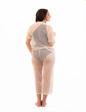 Salida de playa conjunto alma de mar con amarre para mujer