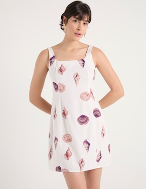 Vestido corto casual Map para mujer
