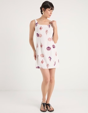 Vestido corto casual Map para mujer