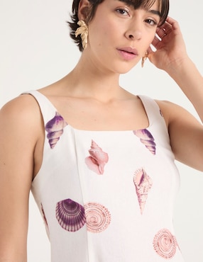 Vestido corto casual Map para mujer
