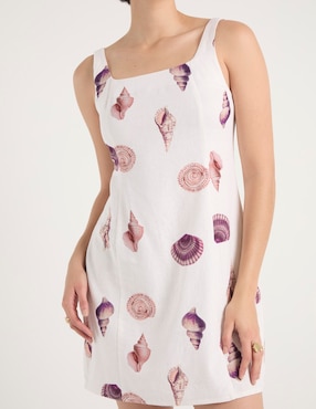 Vestido corto casual Map para mujer