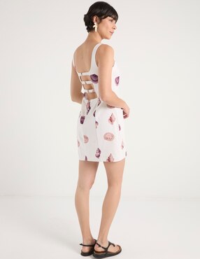Vestido corto casual Map para mujer