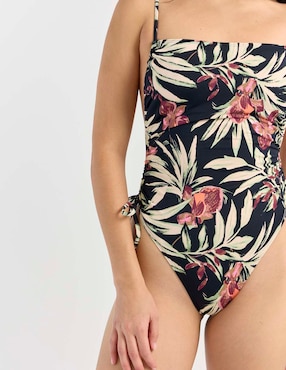 Traje de baño completo Roxy estampado floral para mujer