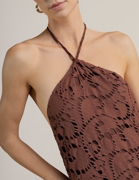 Salida de playa vestido Touche con amarre para mujer