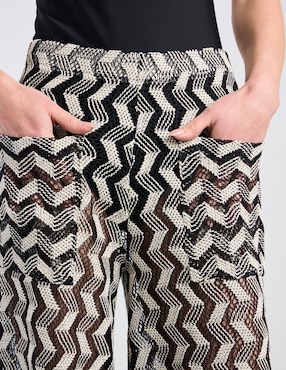 Pantalón acampanado Palmacea amplio para mujer