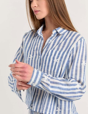 Blusa Map manga larga para mujer