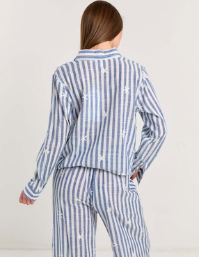 Blusa Map manga larga para mujer