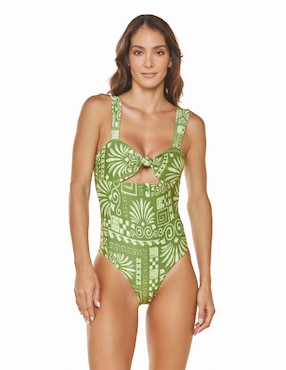 Traje de baño completo Dulzamara estampado para mujer