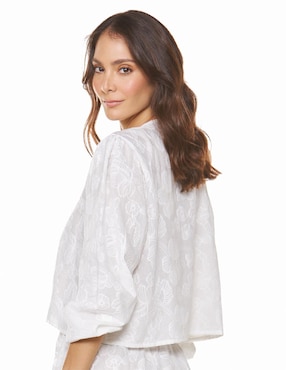 Blusa de playa Dulzamara manga 3/4 para mujer