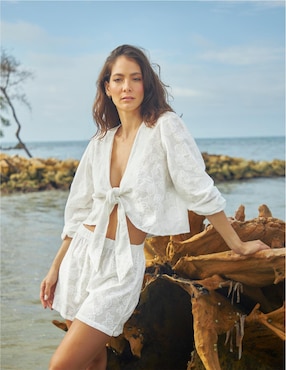 Blusa de playa Dulzamara manga 3/4 para mujer