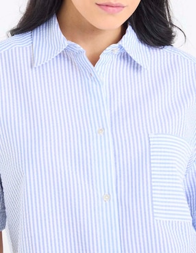 Salida de playa camisa Tommy Hilfiger con botones para mujer