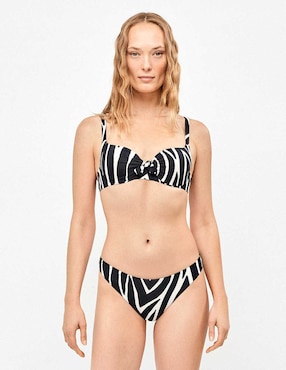 Top Gisela estampado animal print con copas para mujer