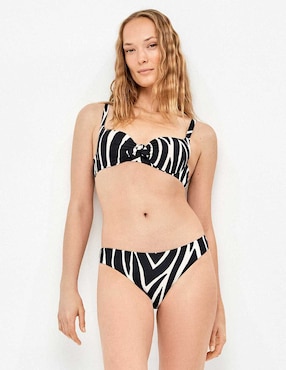 Top Gisela estampado animal print con copas para mujer