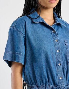 Jumpsuit Aerie de algodón casual estampado liso para mujer
