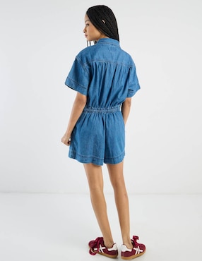 Jumpsuit Aerie de algodón casual estampado liso para mujer