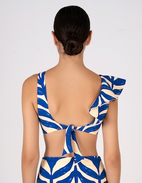 Ttop bikini Zingara estampado con copas removibles para mujer