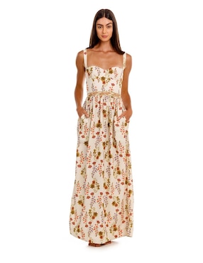 Vestido largo casual agua bendita resort para mujer